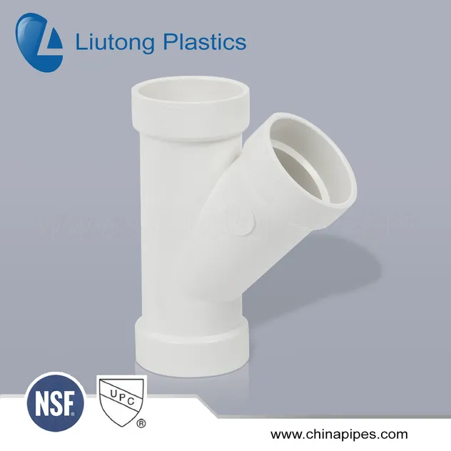 Premium 2-Inch PVC Tee Pipe Fittings for Plumbing Systems