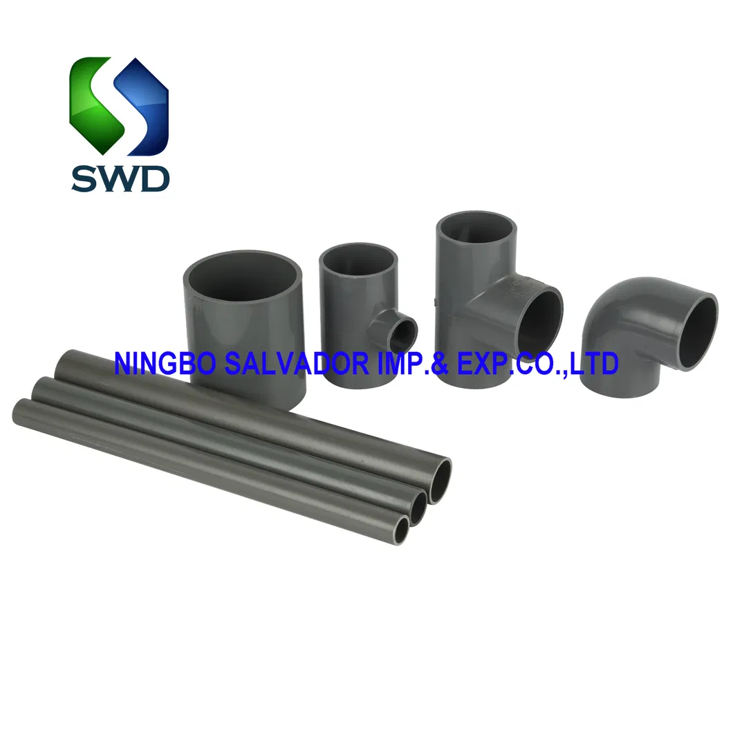 Salvador UPVC CPVC DIN JIS ANSI Pipes Pn10 Pn16 for Water Industry Supply