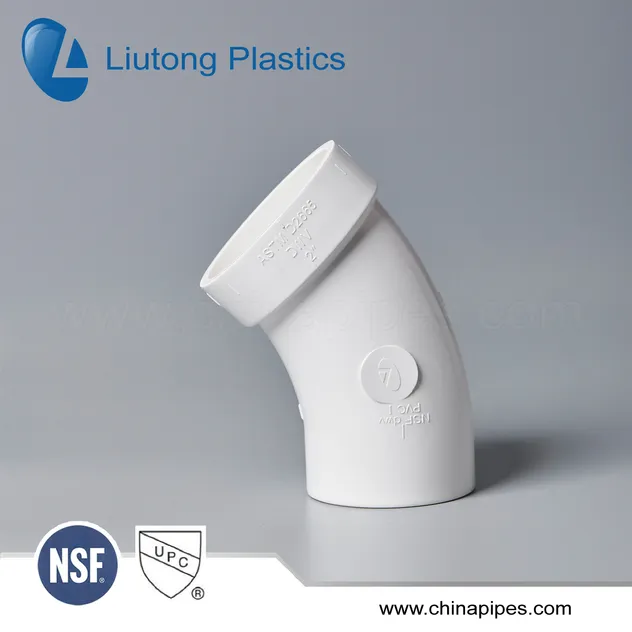 ASTM-D-2665 Standard Dwv PVC/UPVC Pipe & Fittings (tee, elbow, 45elbow, cross, 90deg long elbow, m/f elbow etc.)