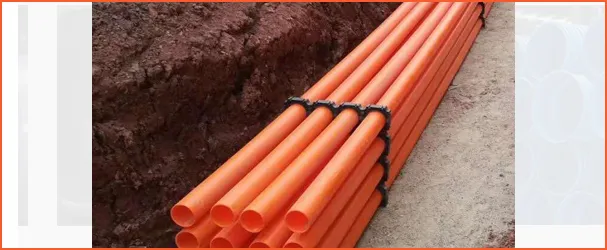 Underground Cable Conduit Mpp/PVC Plastic Pipe DN125 Electricity Cable Casing Pipe
