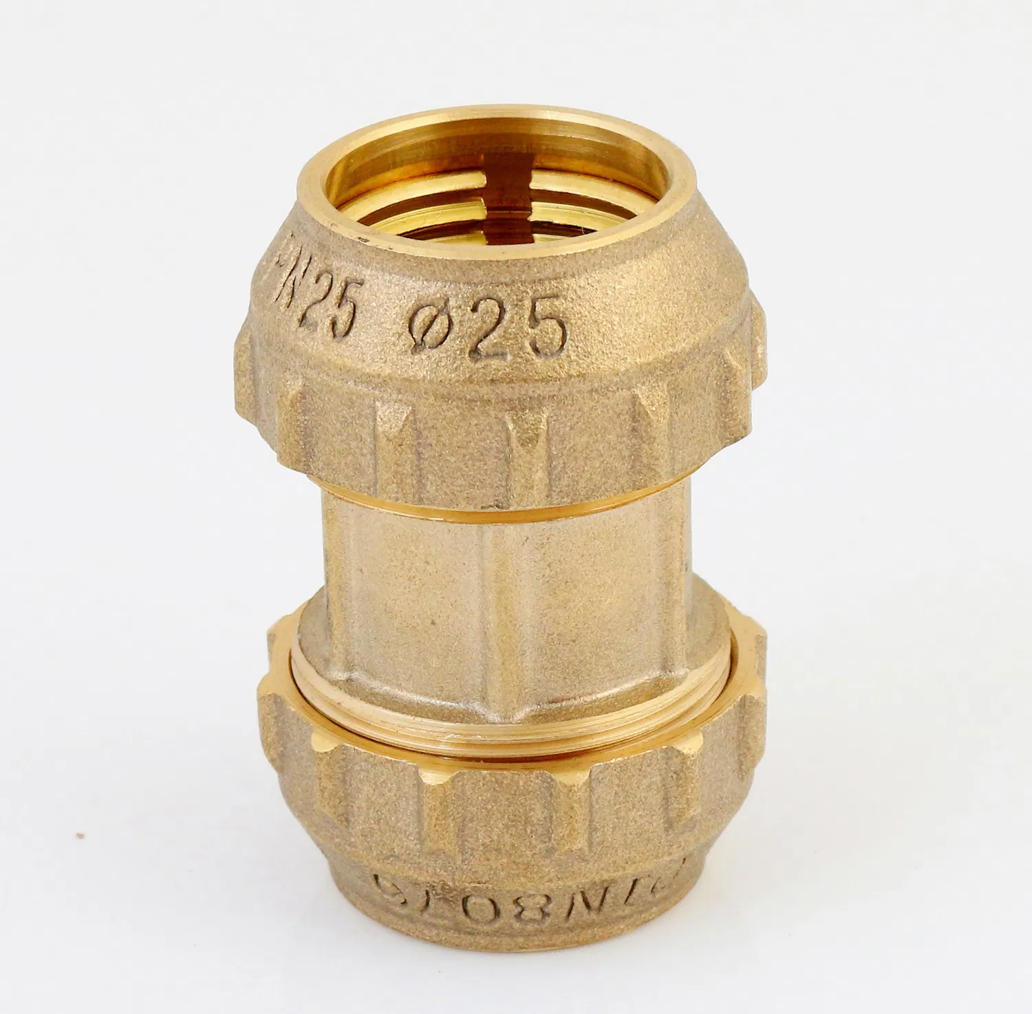 Copper Brass Compression Fittings for PE Pipe Equal Tee