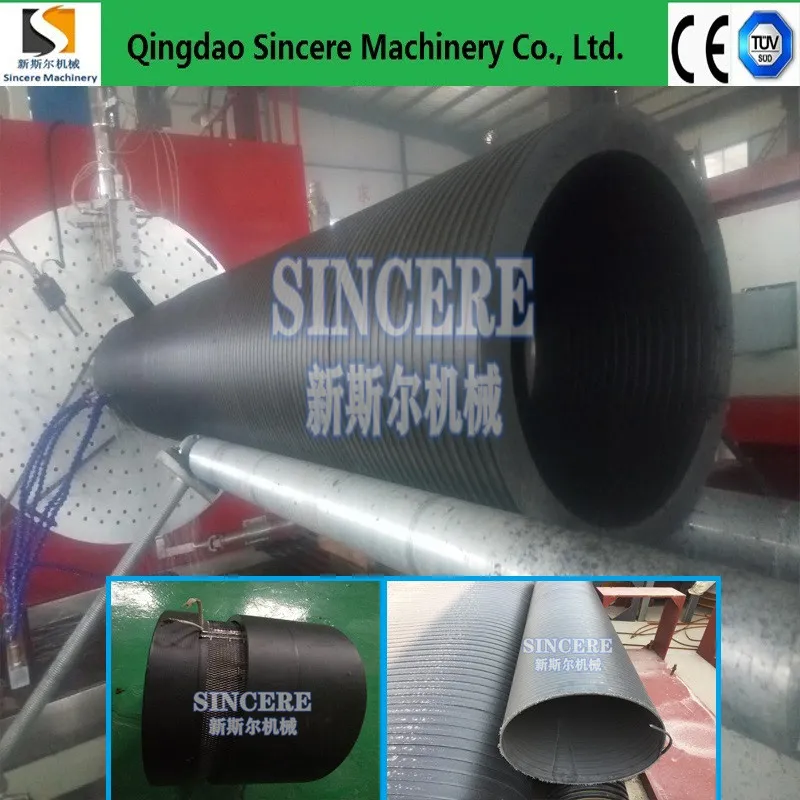 Double Wall Spiral Pipe Production Line From HDPE