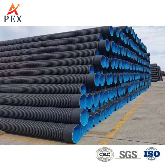 Plastic PE PVC HDPE Corrugated Pipe with Double Wall and Single Wall