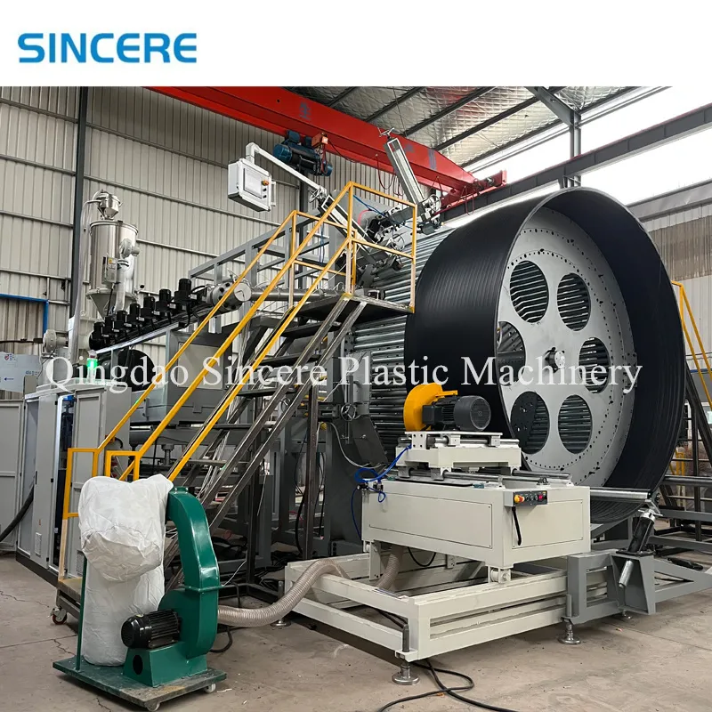 Plastic Sanitary Sewers Spiral Pipe Making machine