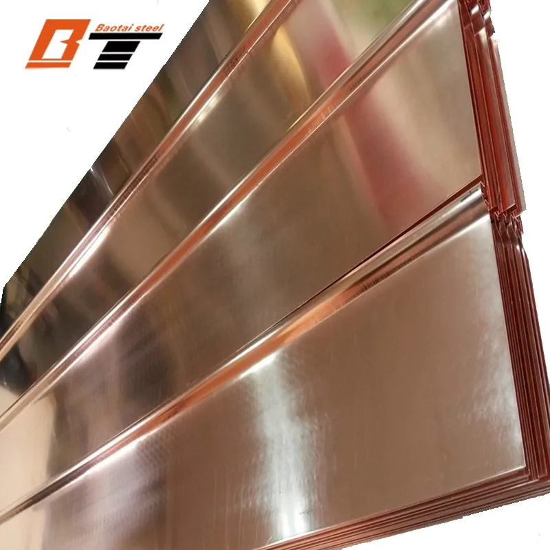 Customized 0.3mm to 3mm 4mm 99.9% Pure C11000 C10200 C17200 Copper Plate ASTM JIS En Red Cooper Shee