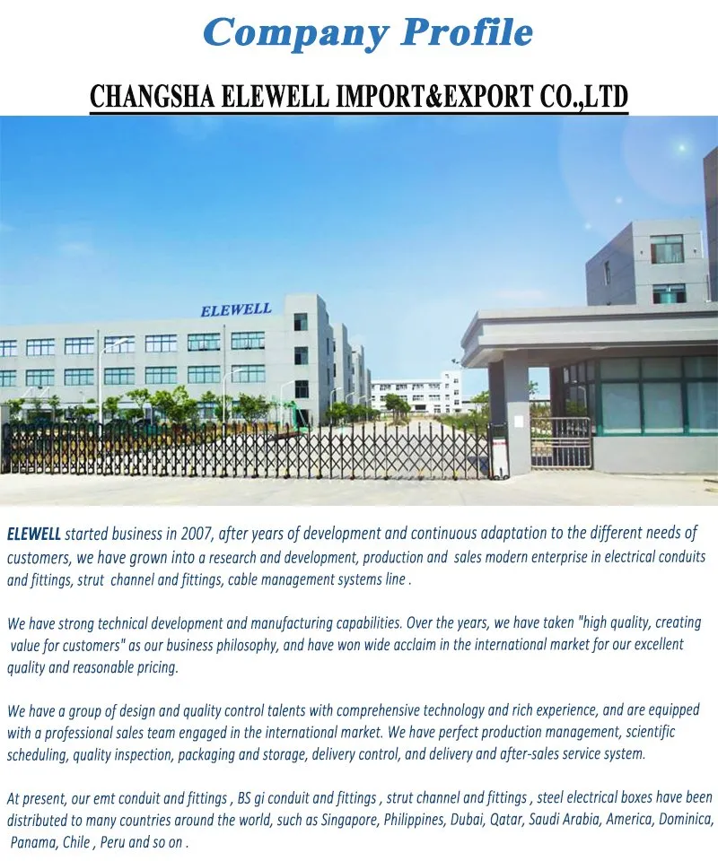 Carbon Steel Hot Dipped Galvanized Rsc Conduit Electrical Cable Protection Metallic Rigid Conduit and Pipe