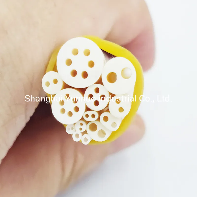 1600c Alsint 99.7% Alumina Al2O3 Ceramic Pipe for Thermocouple Production