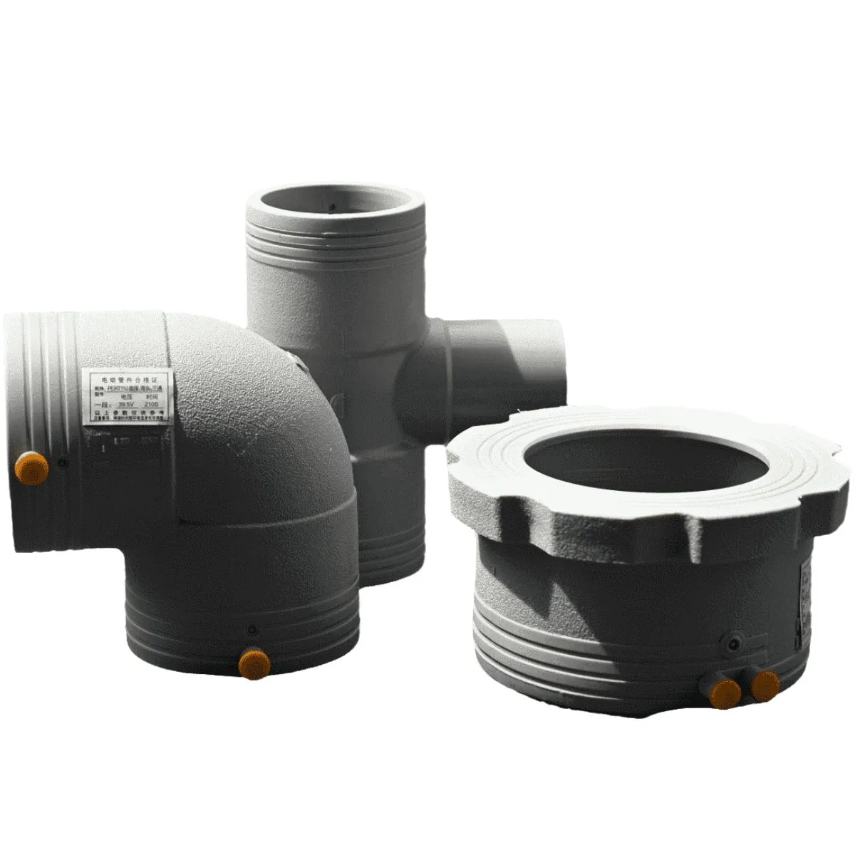Heat Resistant Precision Tee Fitting PE-Rt II Electrofusion Pipe Fittings for Building Heating