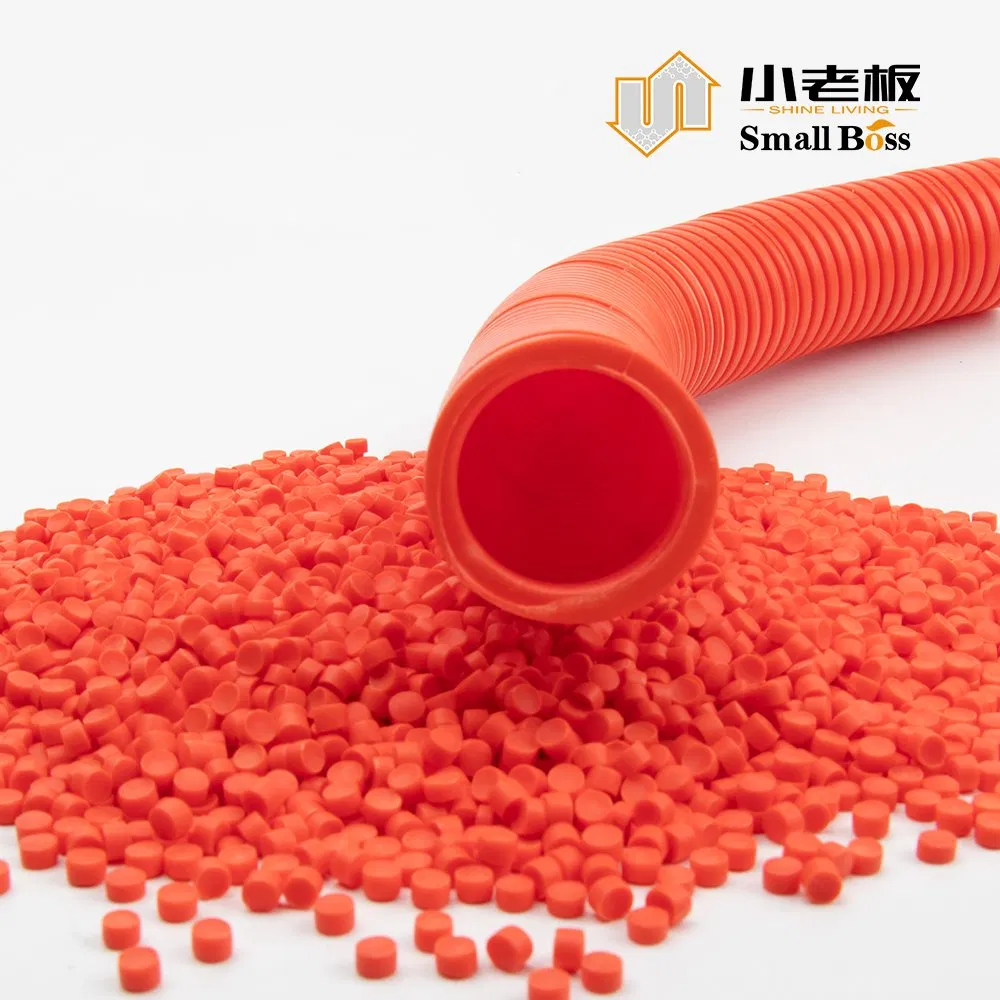 Electrical Conduits PVC Compound Corrugated Pipe PVC Granules Cable Protection Pipes