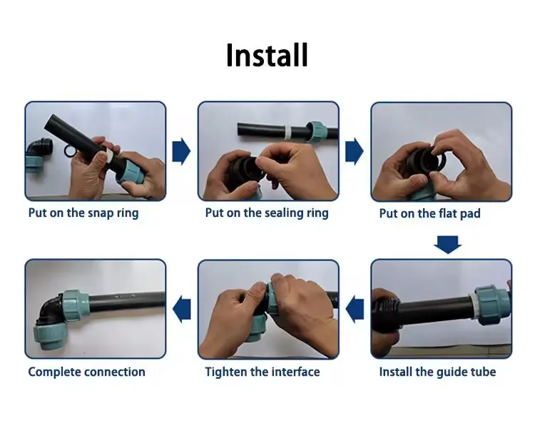 Ifan ASTM D3350 PE Pipe Fitting Equal Ball Valve HDPE Pipe Fitting PP Compression Fittings