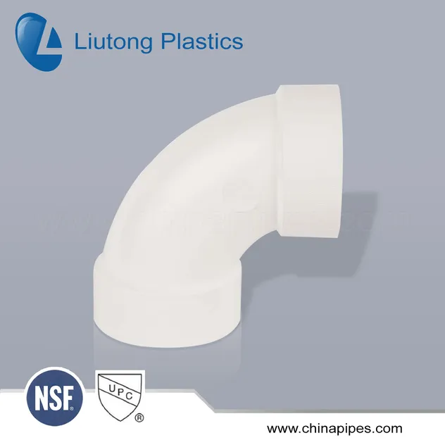 ASTM-D-2665 Standard Dwv PVC/UPVC Pipe & Fittings (tee, elbow, 45elbow, cross, 90deg long elbow, m/f elbow etc.)