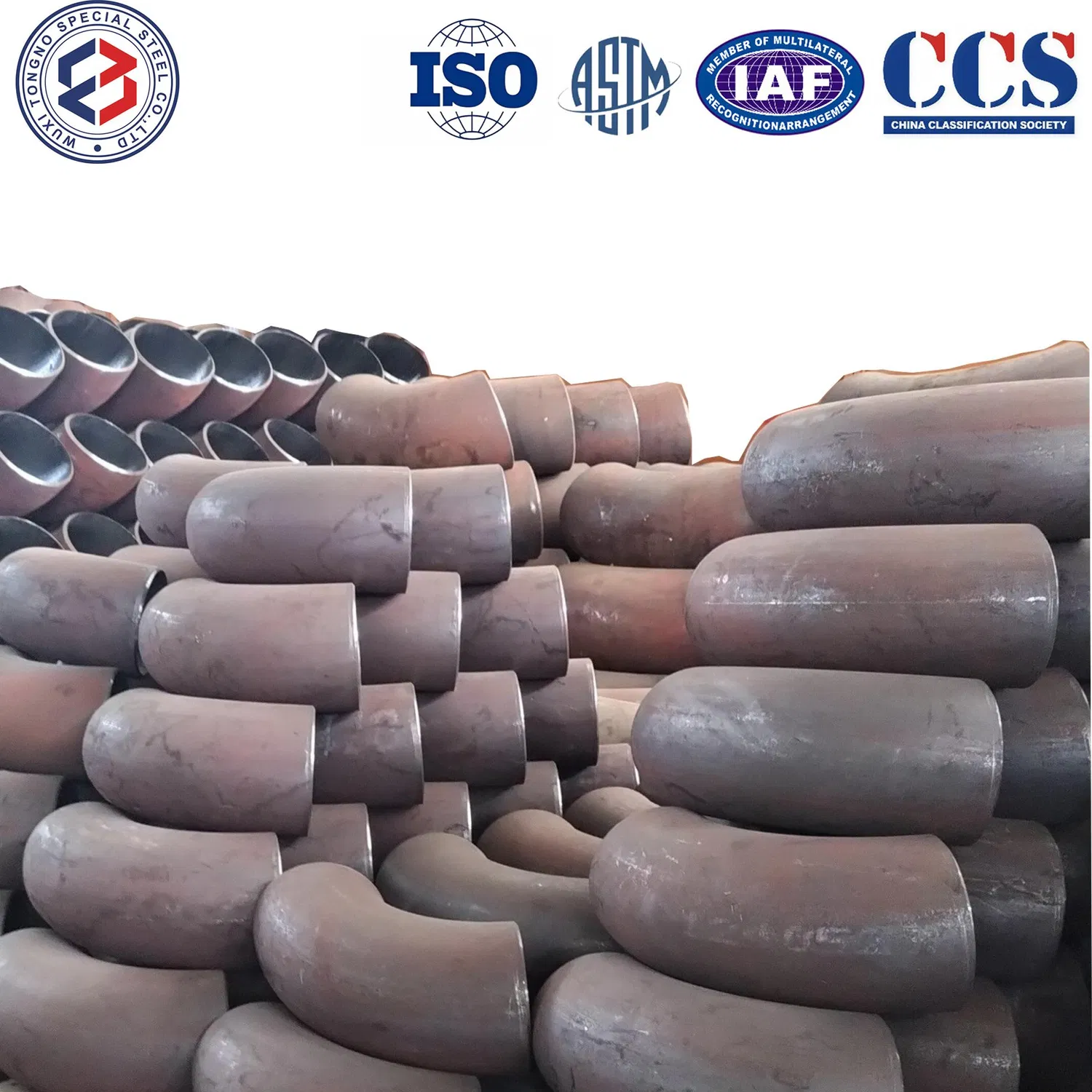 ASME SA106,ASME SA210,ASME SA213,ASME SA335,En10216,DIN17175 Certified Seamless Steel Elbow Pipe Fit