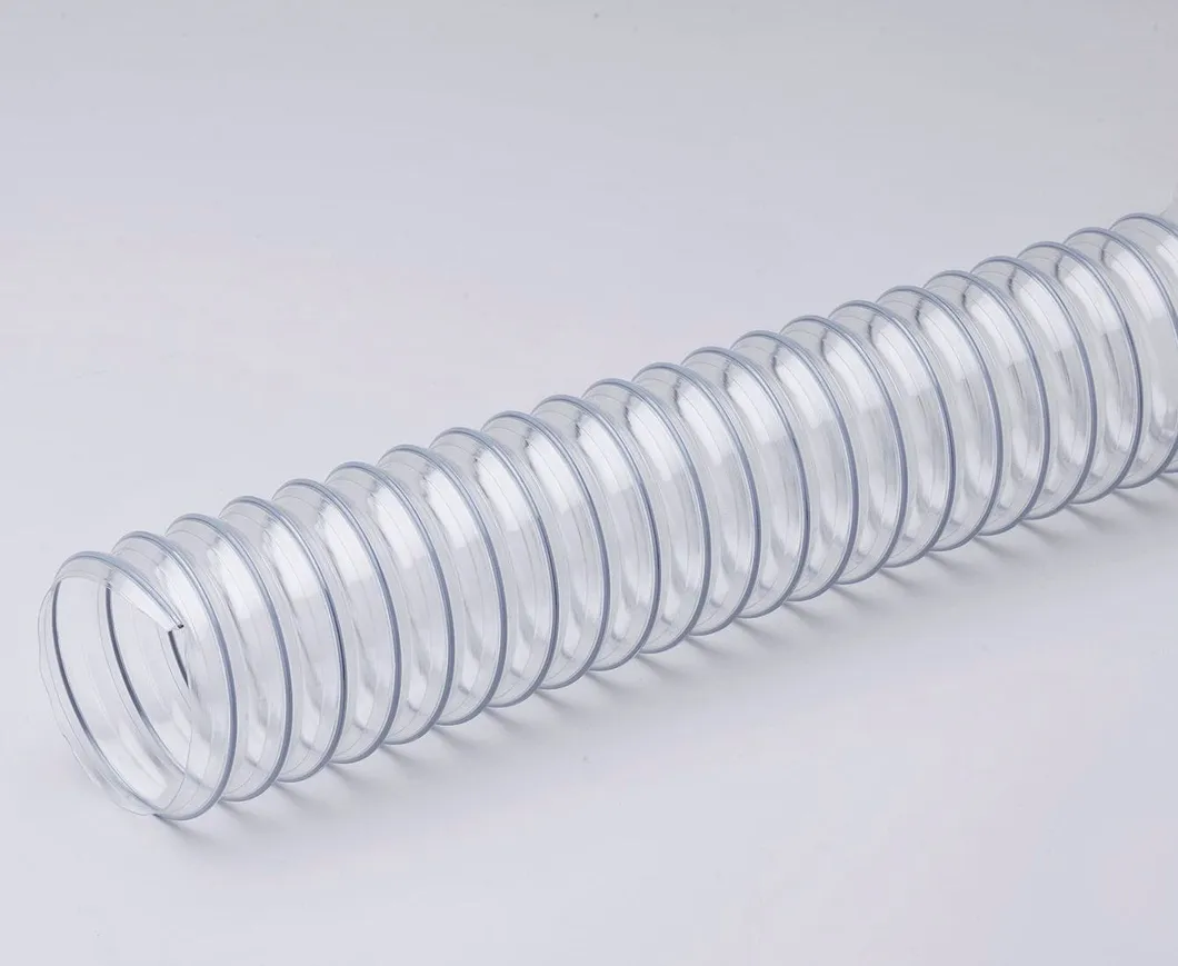 Plastic Pipe Fitting Distributor Food Grade PVC Steel Wire Reinforced Hose China Anti Static Transparent PVC Hose Pipe with Steel Wire Braided Reinforced