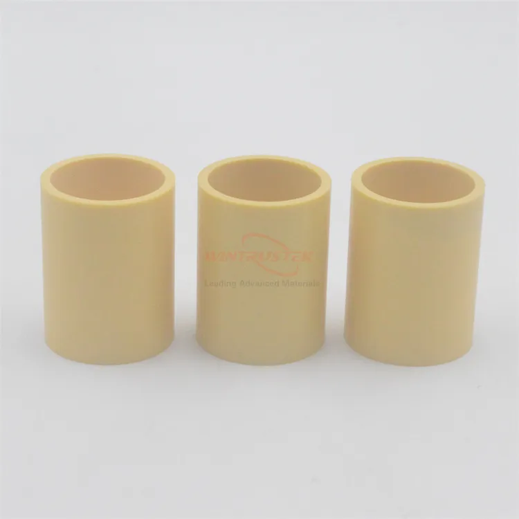 Long-Lasting Yellow MGO Stabilized Zirconia Ceramic Pipe