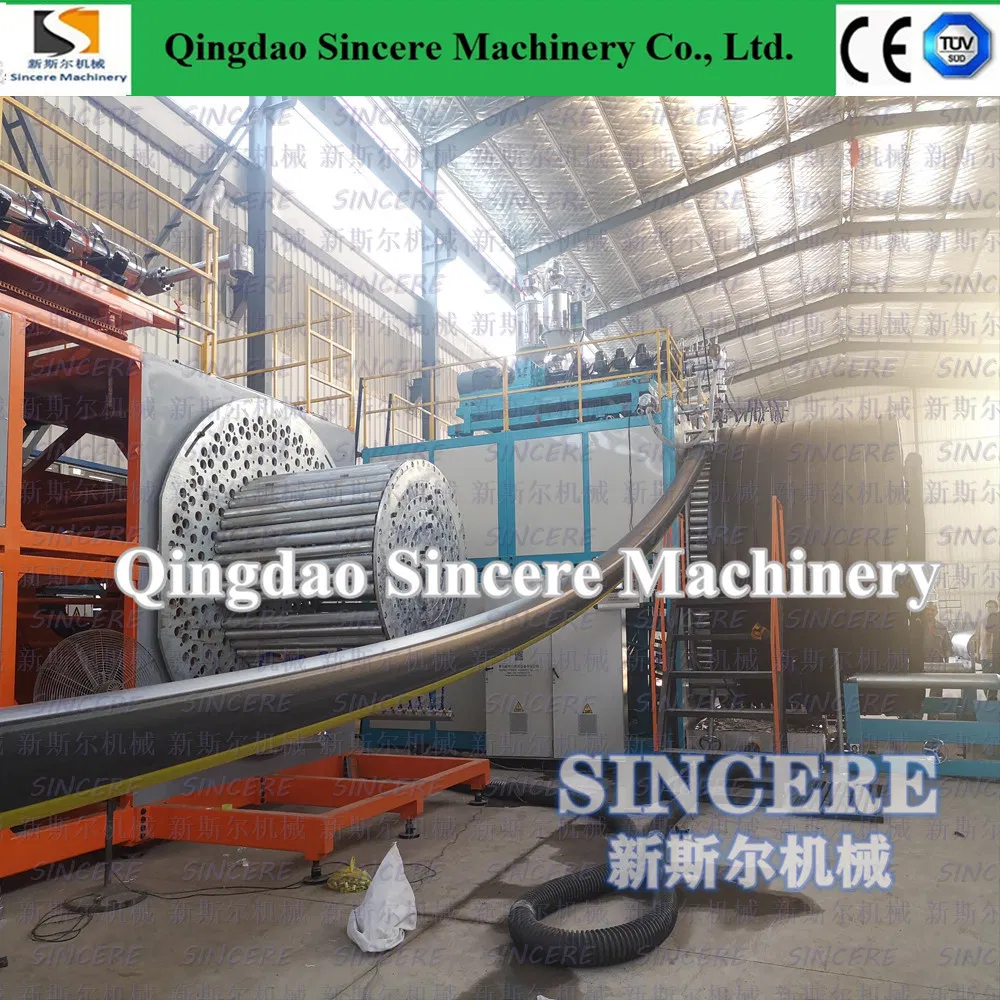 HDPE Structural Wall Spiral Pipe Extrusion Production Line