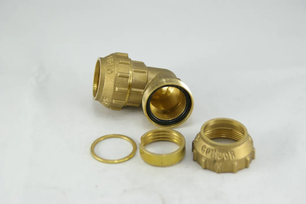 Compression Tube Fittings China Brass 16mm PE Pipe Fitting Equal Reducing Tee