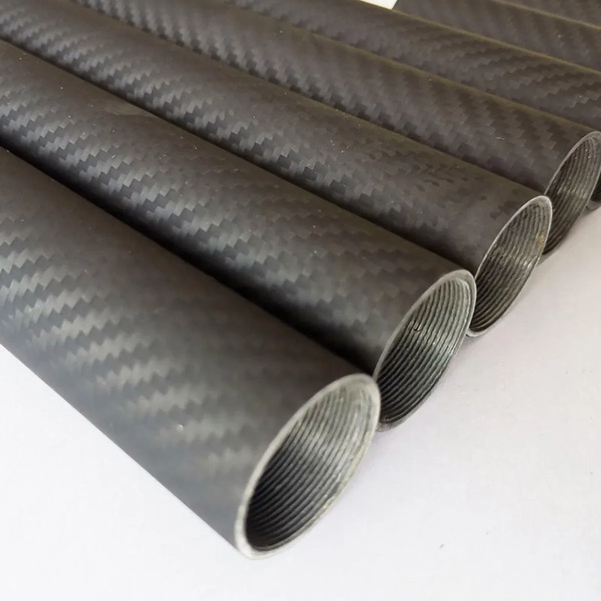 Custom Matte Forged Ud Carbon Fiber Round Tube 25mm for Machinery Structure