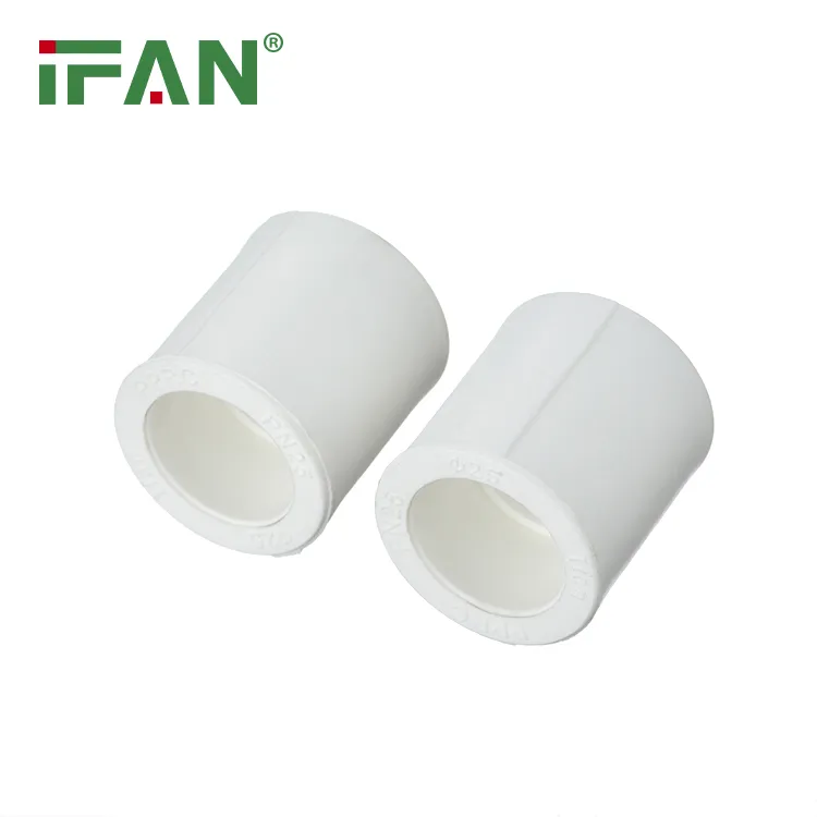 Ifan En 15874 Full Size 20-125mm White Equal Coupling PPR Fitting