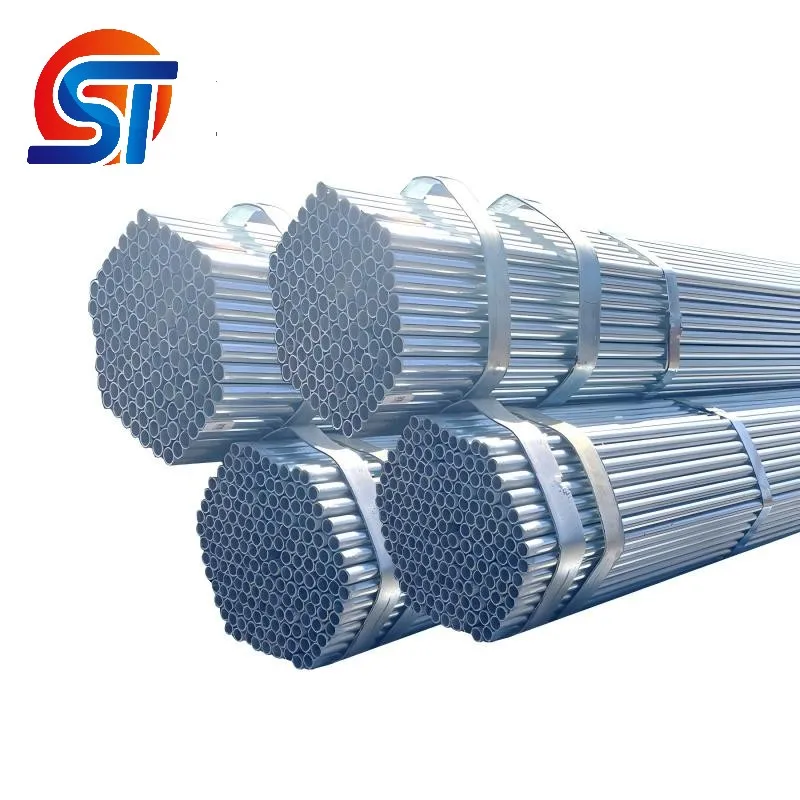 High Quality Pre-Galvanized Round Steel Pipe Hot-DIP Galvanized for Construction Offers Cutting and 