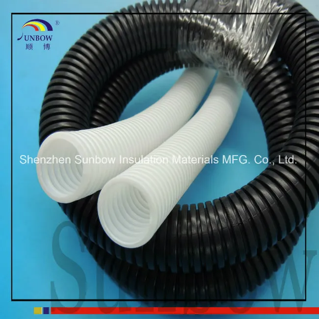 PP PA PE Flexible Corrugated Pipe for Wire Harness