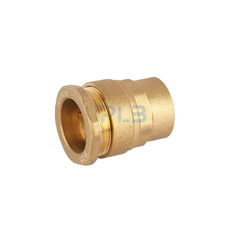 DIN8076 Standard Brass Compression Fitting for HDPE or PVC Pipe H834 DIN8076 Standard Brass Compression Fitting for HDPE or PVC Pipe H834