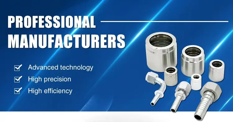 Jic Female High Pressure Tube Quick Coupling Connector Carbon Steel Fitting Pipe Adapter Parker Hose Fittings