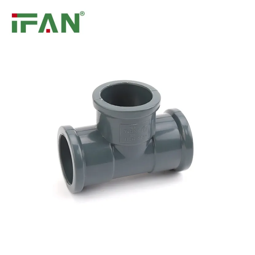 Ifan High Pressure PVC Fitting 20-63mm PVC Pipe Fittings Grey Equal Tee UPVC Fittings