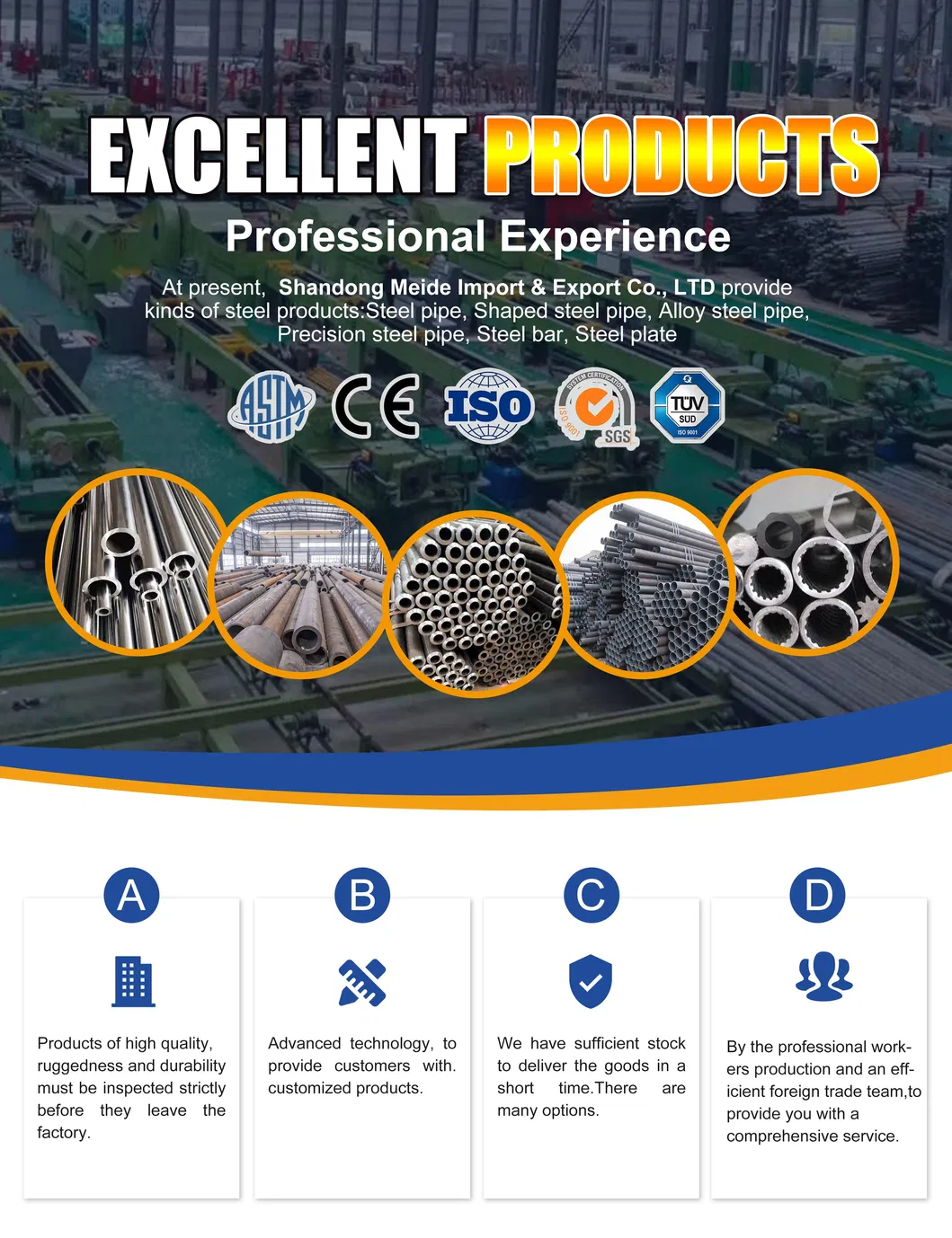 Precision Alloy Steel Seamless Pipe Tube 1.3505 52100 4130 4140 30CrMo Seamless Steel Pipe with Petroleum Pipe Power Tube