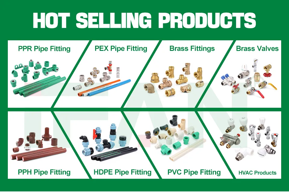 Ifan Manufacturer Wholesale Plumbing Materials PPR Fittings Plastic PPR Pipe Fittings for Water Pipe