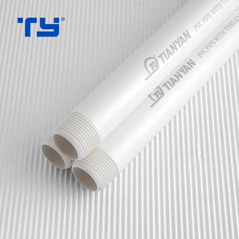 PVC Plastic BS Standard Male Thread CPVC UPVC Water White Pipe
