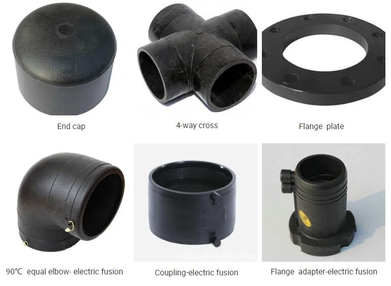 Top Quality HDPE Electric Socket Joint Pipe Fitting / PE Electric Fusion Socket Pipe Fitting
