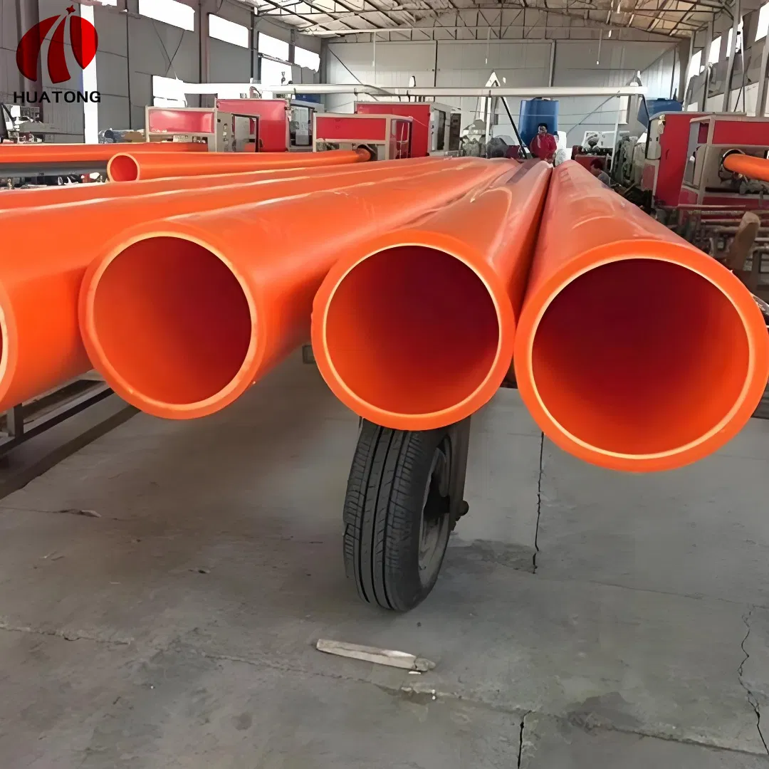 Orange DN 175 Durability Telecommunication Resistance Mpp Plastic Long-Lasting Power Cable Protectio