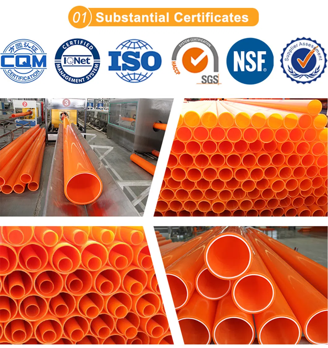 Resilient Mpp Power Cable Pipe for Electrical Use