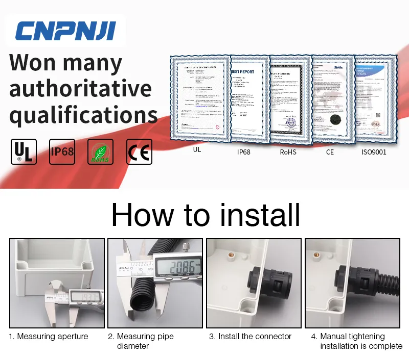 Nylon Plastic Quick Connect Air Fittings Straight Connector Pipe Fittings Air Hose Quick Screw Conduit Fitting