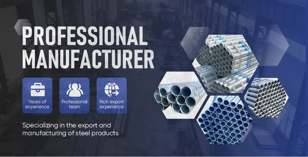 Hot-DIP Galvanized Low-Carbon Steel Q235 Q345 ASTM A106 Seamless Welded Anti-Corrosion Steel Pipe