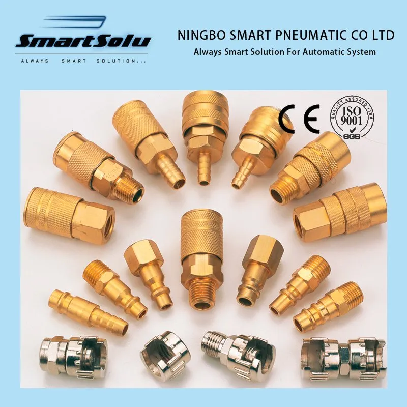 Plastic Brass Stainless Steel Material SAE Standard DOT Air Hose Push in One Touch Quick Connector P