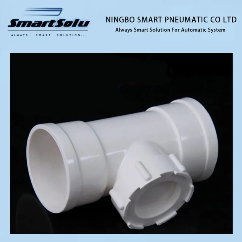 PVC Tee Vertical Inspection Drainage Pipe Fitting