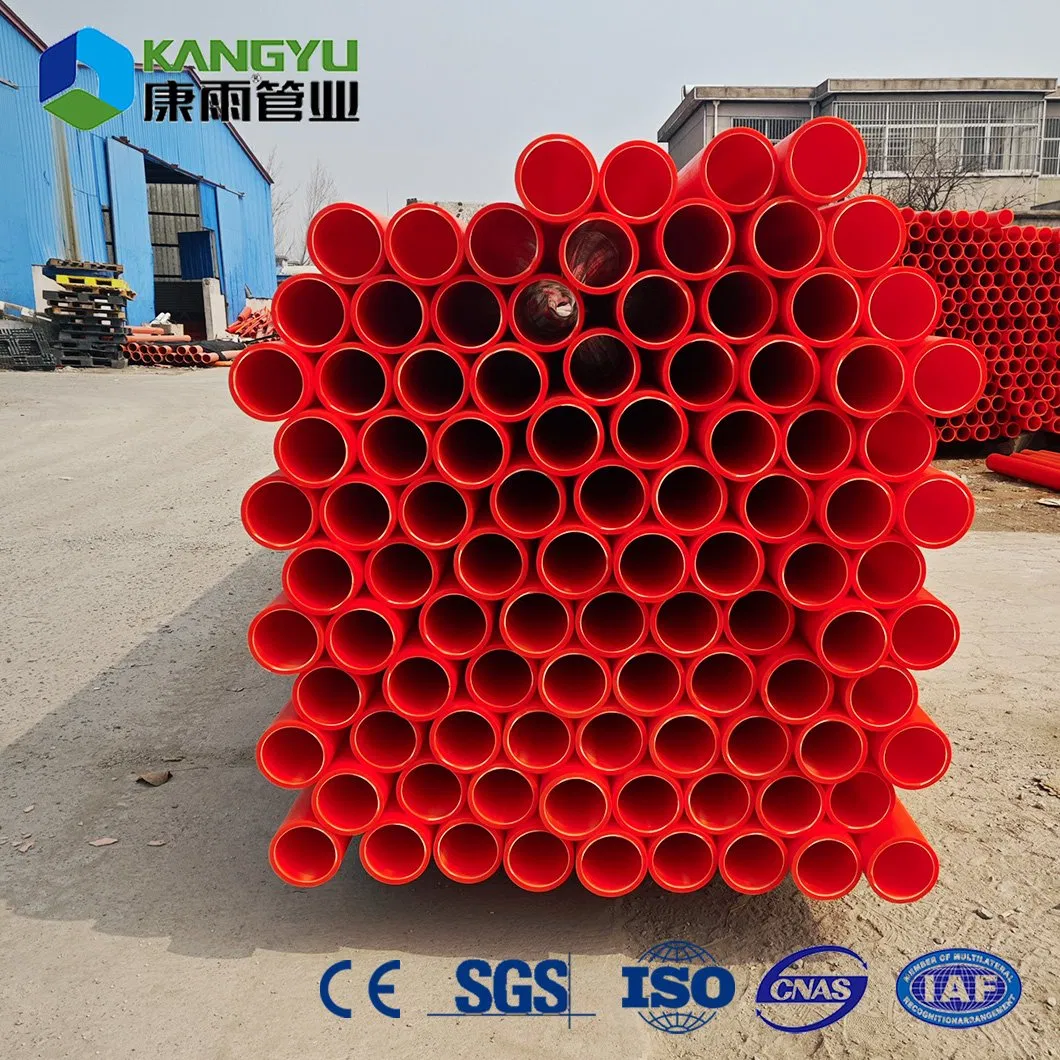 Plumbing Materials Mpp/Electric Pipe DN100mm/125mm/150mm/175mm/200mm/225mm/250mm PVC Electrical Cond