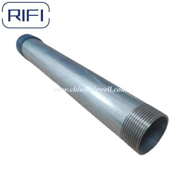 Rigid Conduit Galvanized Electrical Pipe with Coupling and Blue Cap