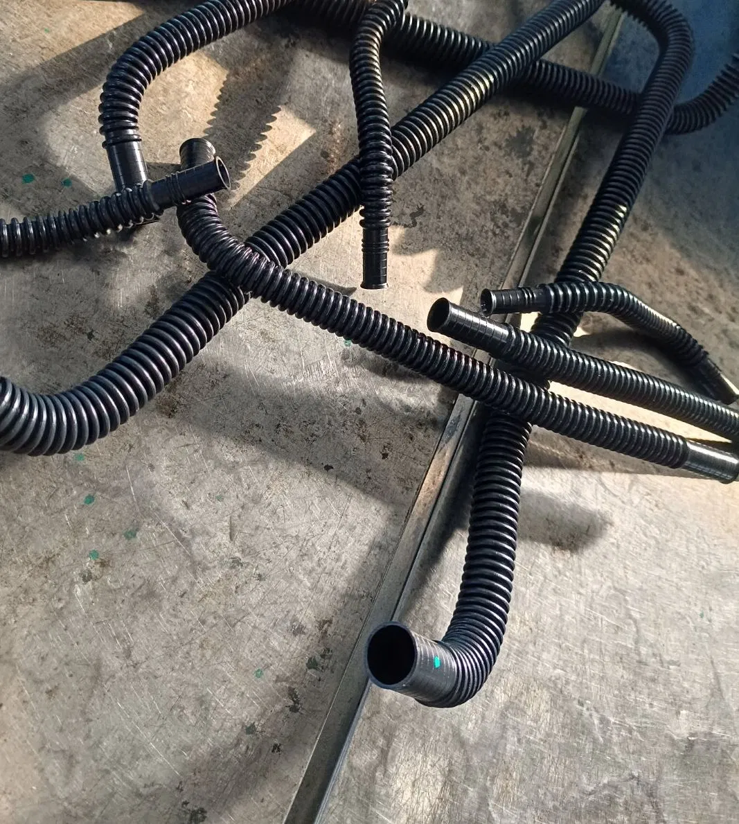 Corrugated Pipe Electrical Wire Protection Flexible Plastic Conduit Options in PP, PE, PVC, and Nylo