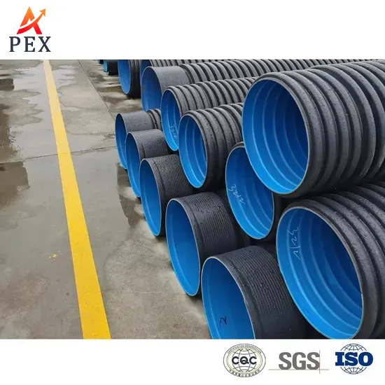 Plastic PE PVC HDPE Corrugated Pipe with Double Wall and Single Wall