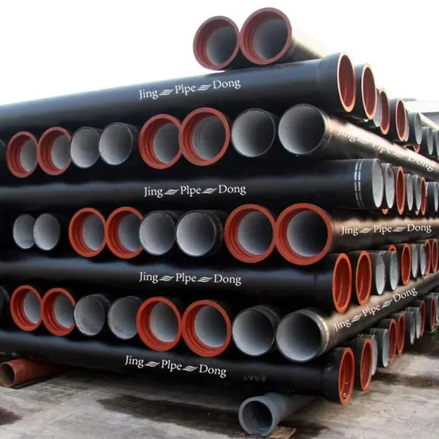 DN100 DN125 DN150 DN300 K7 K8 K9 C40 ISO2531 Ductile Iron Cast Pipe BS En 545 Ductile Iron Pipe Class K9 Pipeline Round 1 Ton
