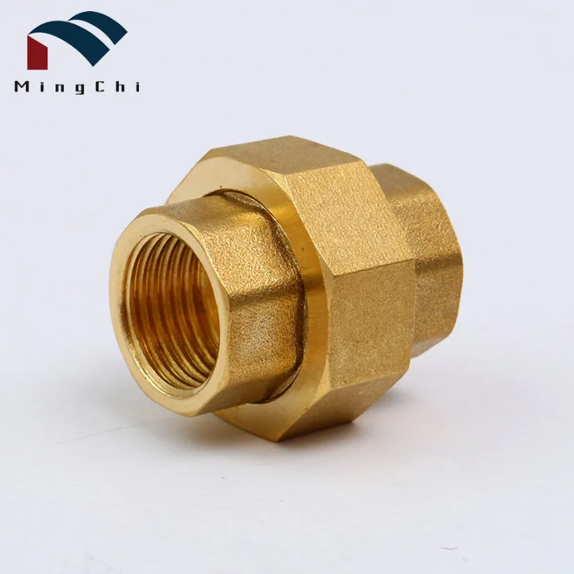 China Mingchi Factory Price Brass Plumbing Fittings Cw617 58-3 Brass Fittings Brass Union Brass