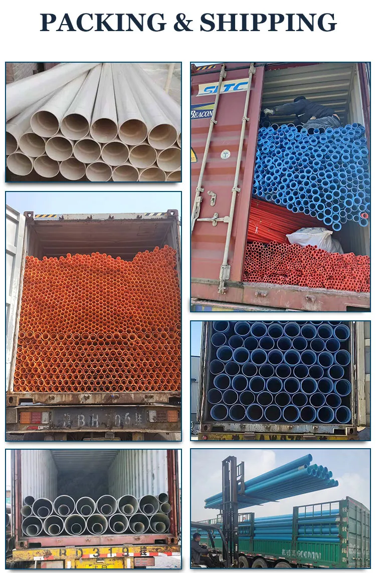 China OEM 2 Inch Pipe 90mm 88.9 mm PVC Pipe Plastic Water Well Borehole Drilling Tube