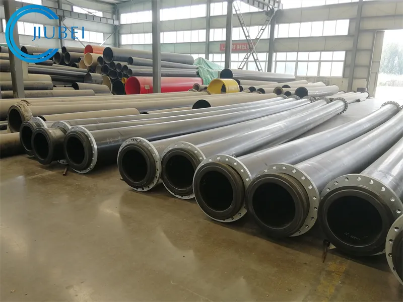 11.8m Length Flanged High Wear Resistant UHMWPE Pipeline Applied for Sand/Slurry/Mine Discharging
