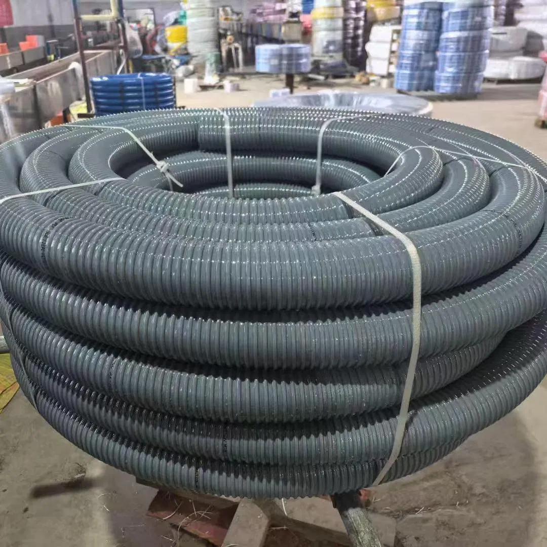 10 Inch Corrugated PVC Spiral Sewage Sand Sludge Trash Suction Hose Pipe