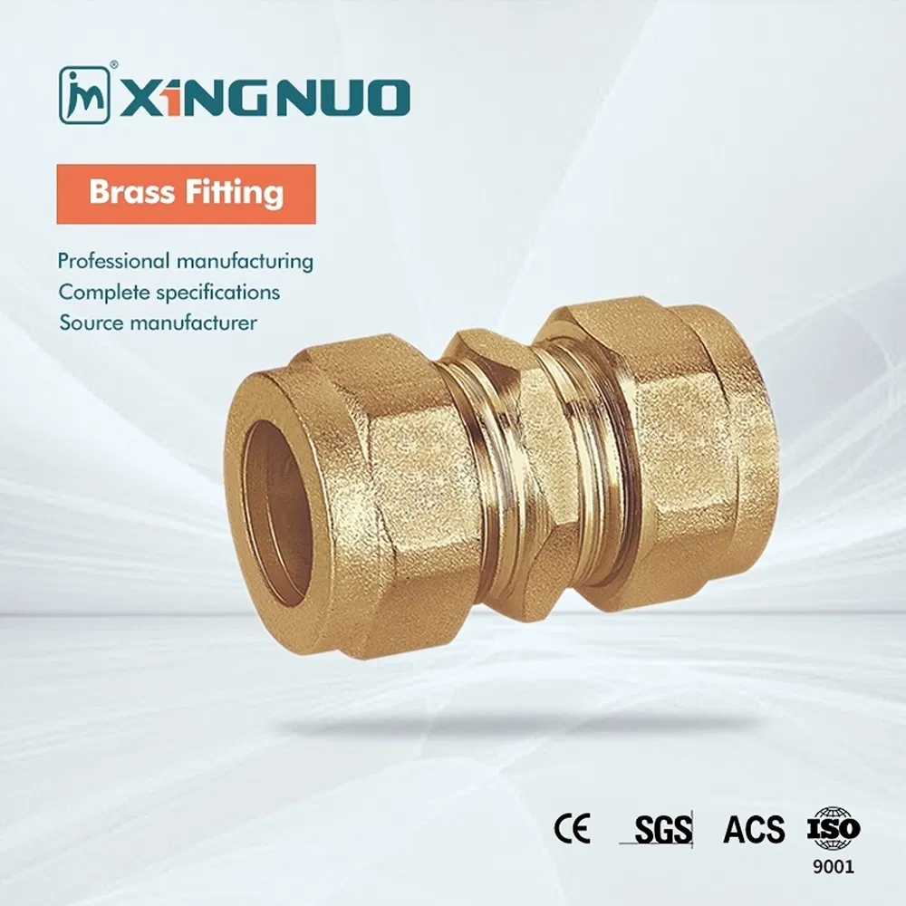 Precision Customized Female 326g Weight Pipe Brass Compression Fitting for Supply Lines