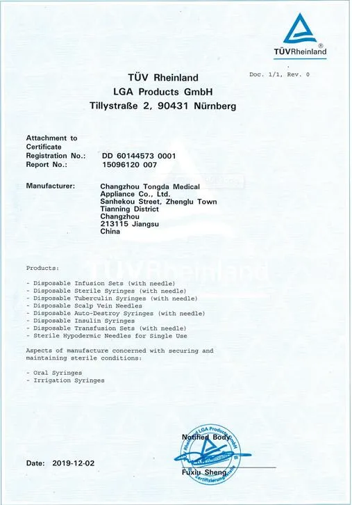 Disposable Medical PVC PP Transparent Tubing 1.5m for Adults IV Infusion Set with Air Inlet