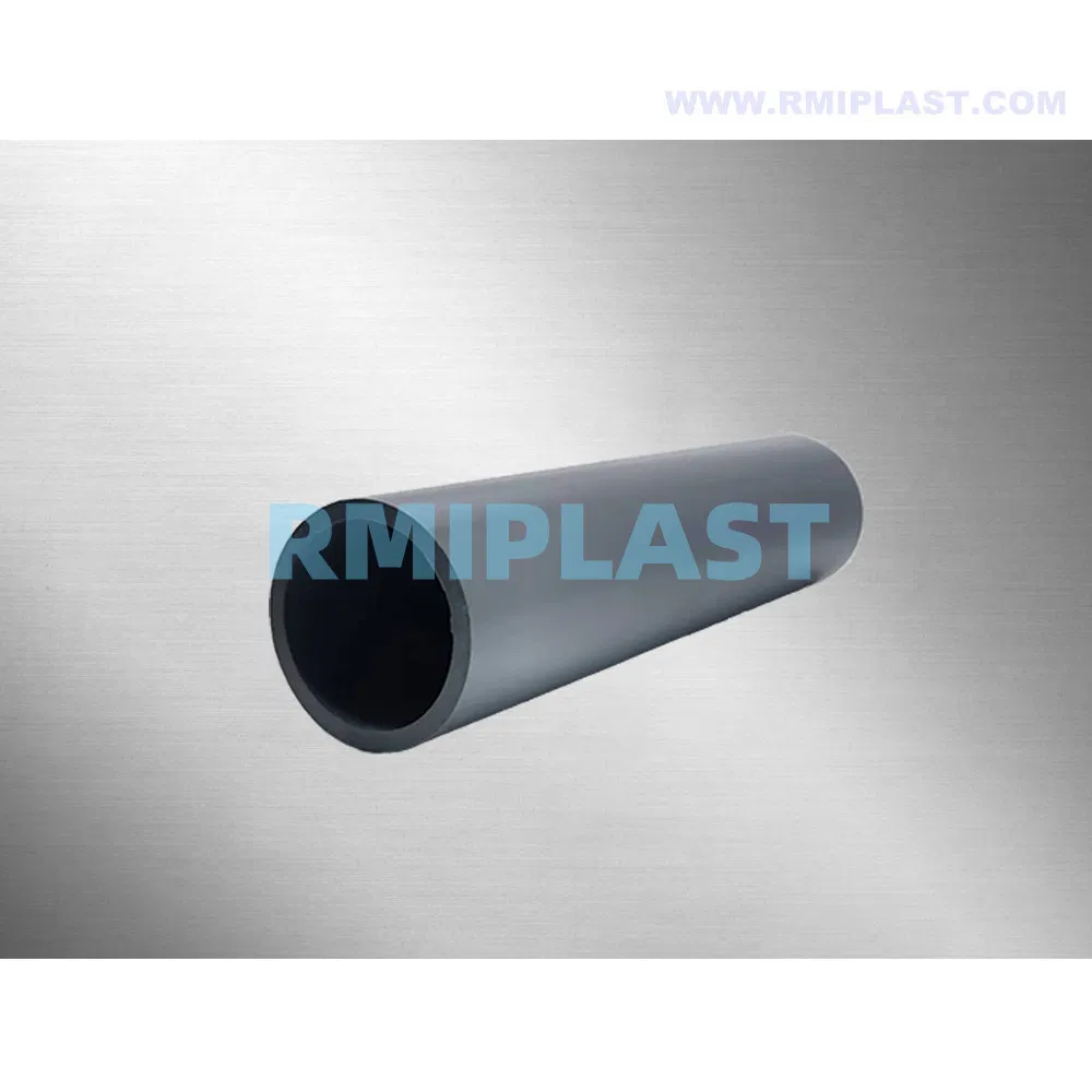 CPVC Pipe of DIN Pn16 Plastic Socket Welding Pipes Dark Grey Tube for Industrial Use