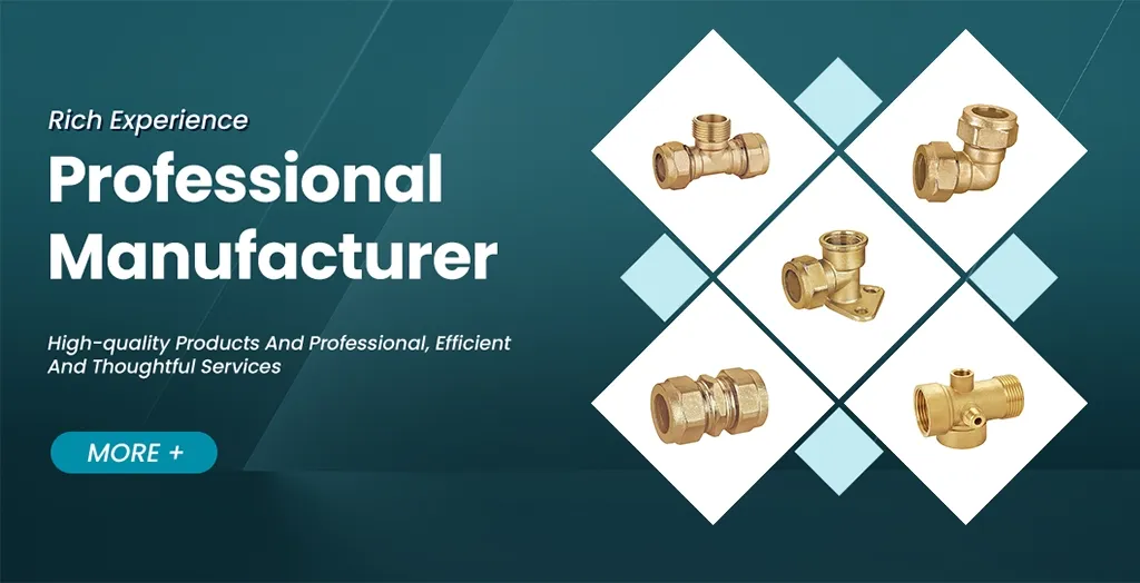 Precision Customized Female 326g Weight Pipe Brass Compression Fitting for Supply Lines